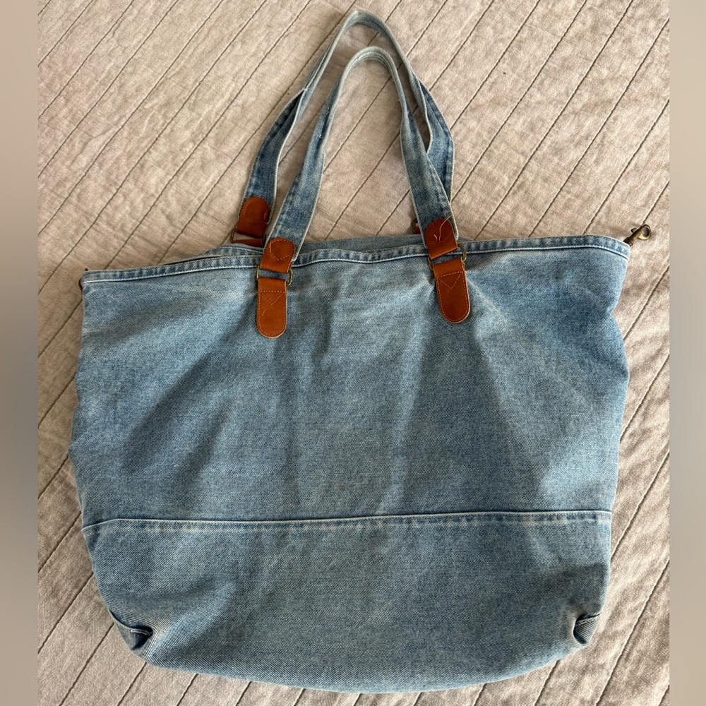 The Limited Vintage Denim Tote Bag